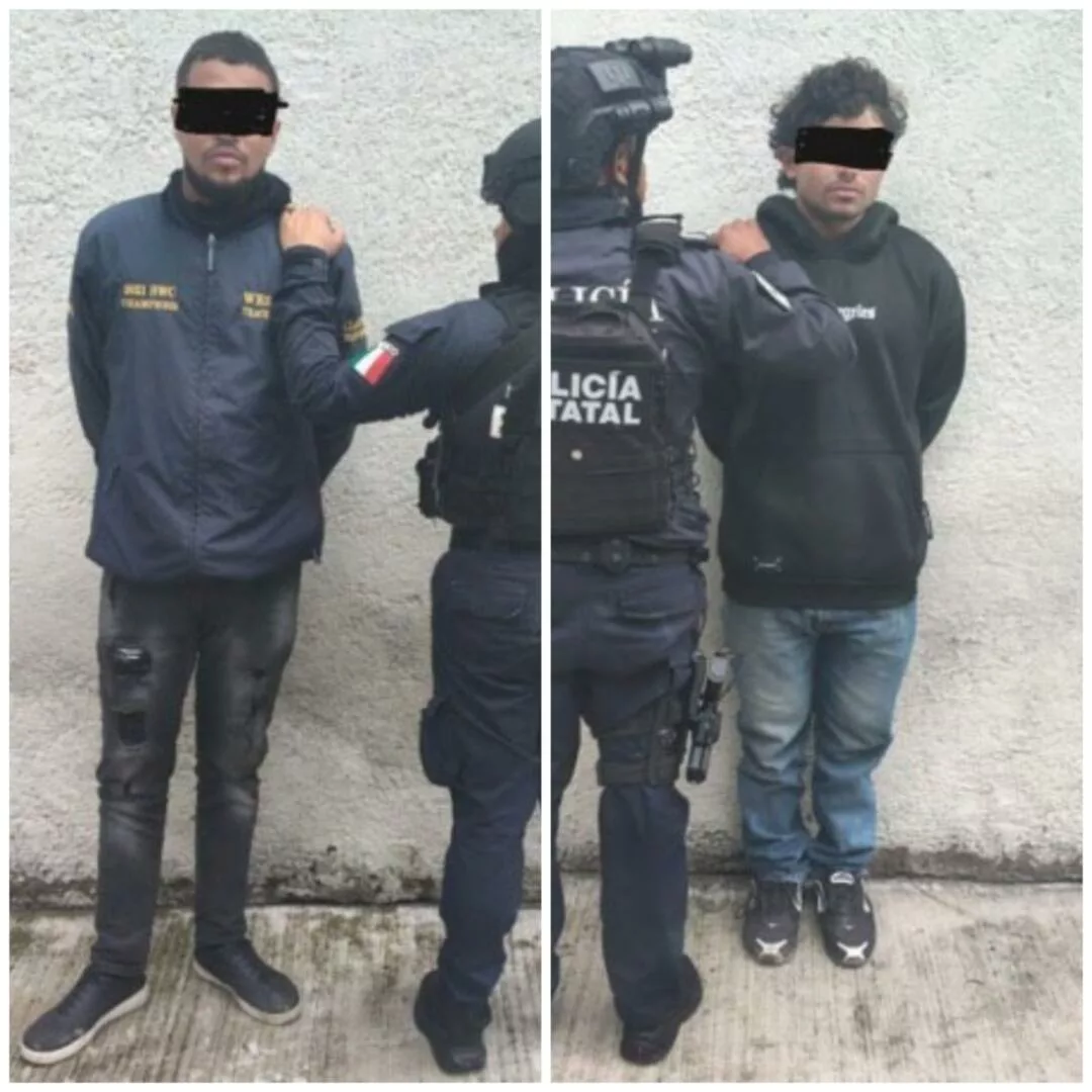 Detienen a dos colombianos por presunta extorsión en Tenango del Valle