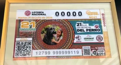 Lotería Nacional y Edomex presentan billete conmemorativo por el Día Mundial del Perro