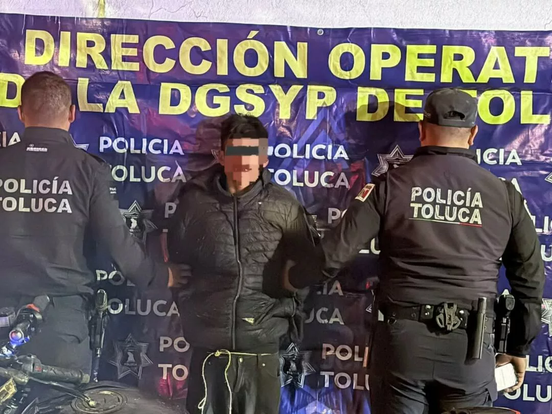 Cae menor por daños a un cajero automático en el centro histórico de Toluca