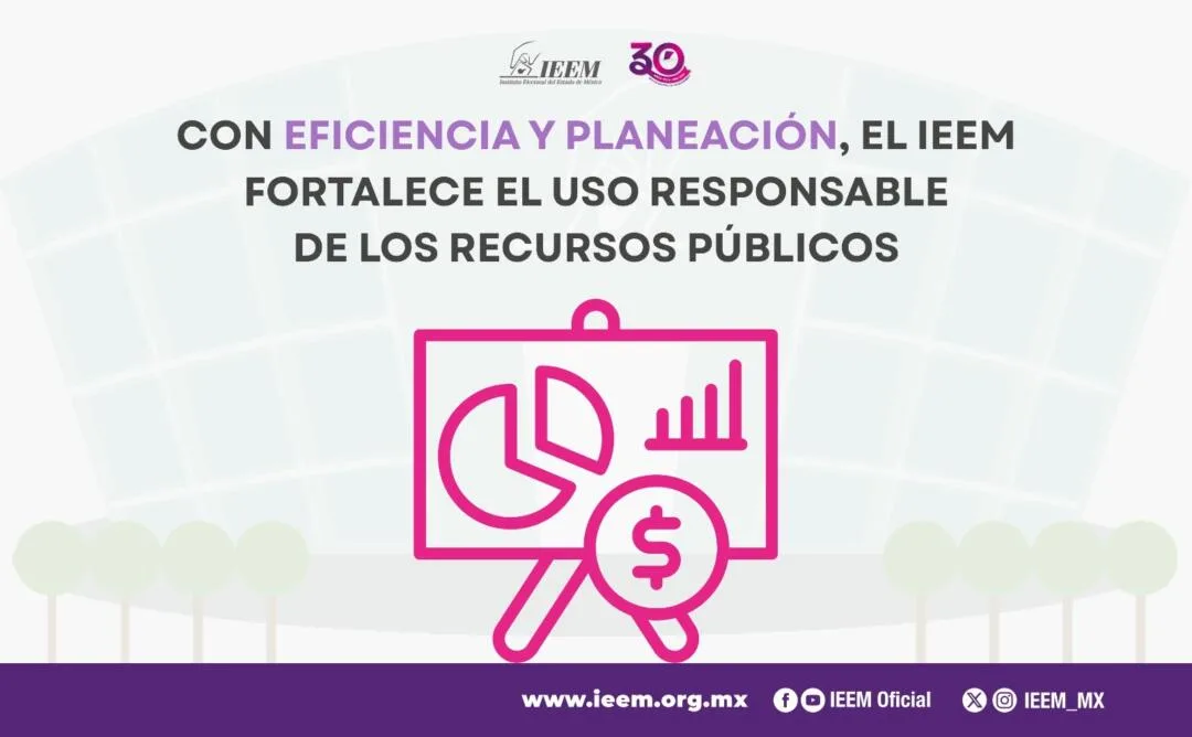 Fortalece el IEEM el uso responsable de recursos públicos