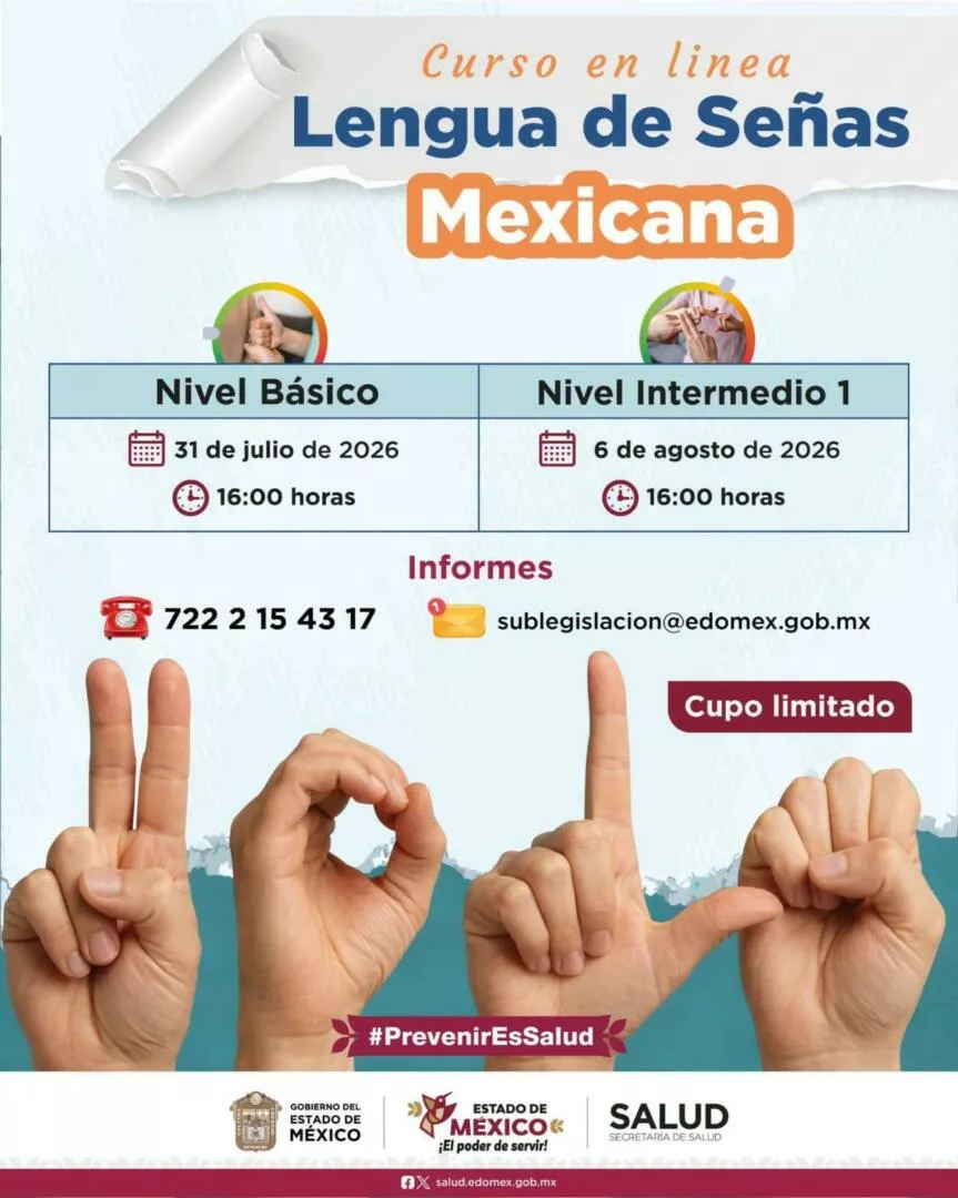 Participa en el Curso Virtual de Lengua de Señas Mexicana gratuito para generar entornos inclusivos