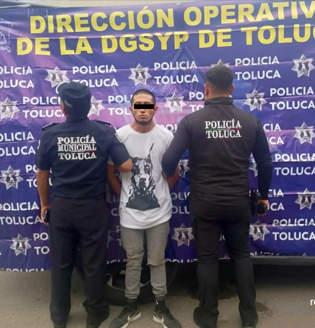 Capturan a presunto narcomenudista con 16 dosis de marihuana en la capital mexiquense
