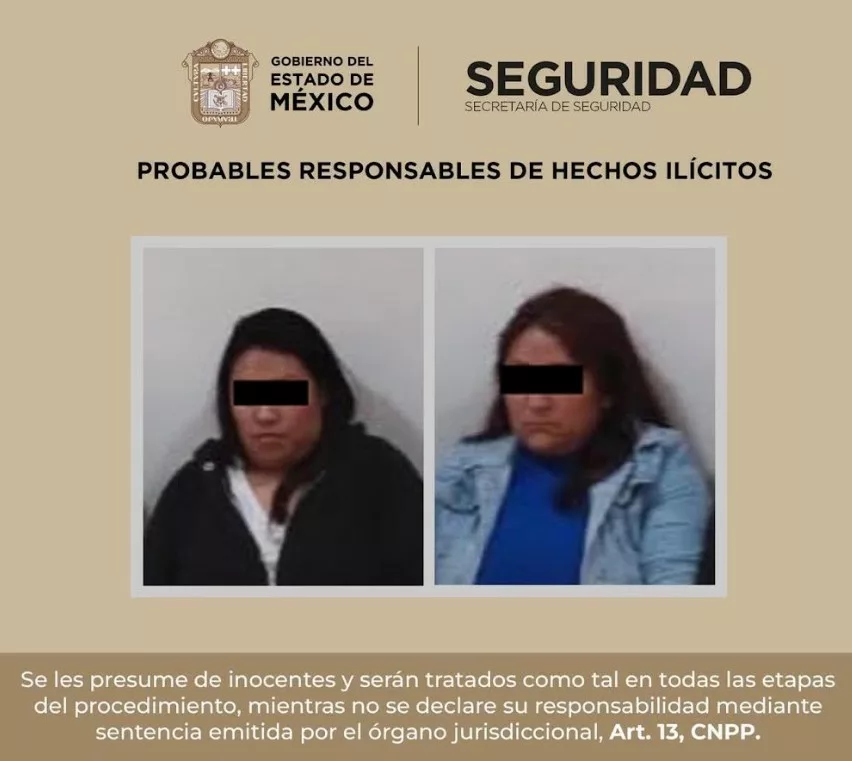 Detienen a dos mujeres por probables delitos contra la salud en Toluca