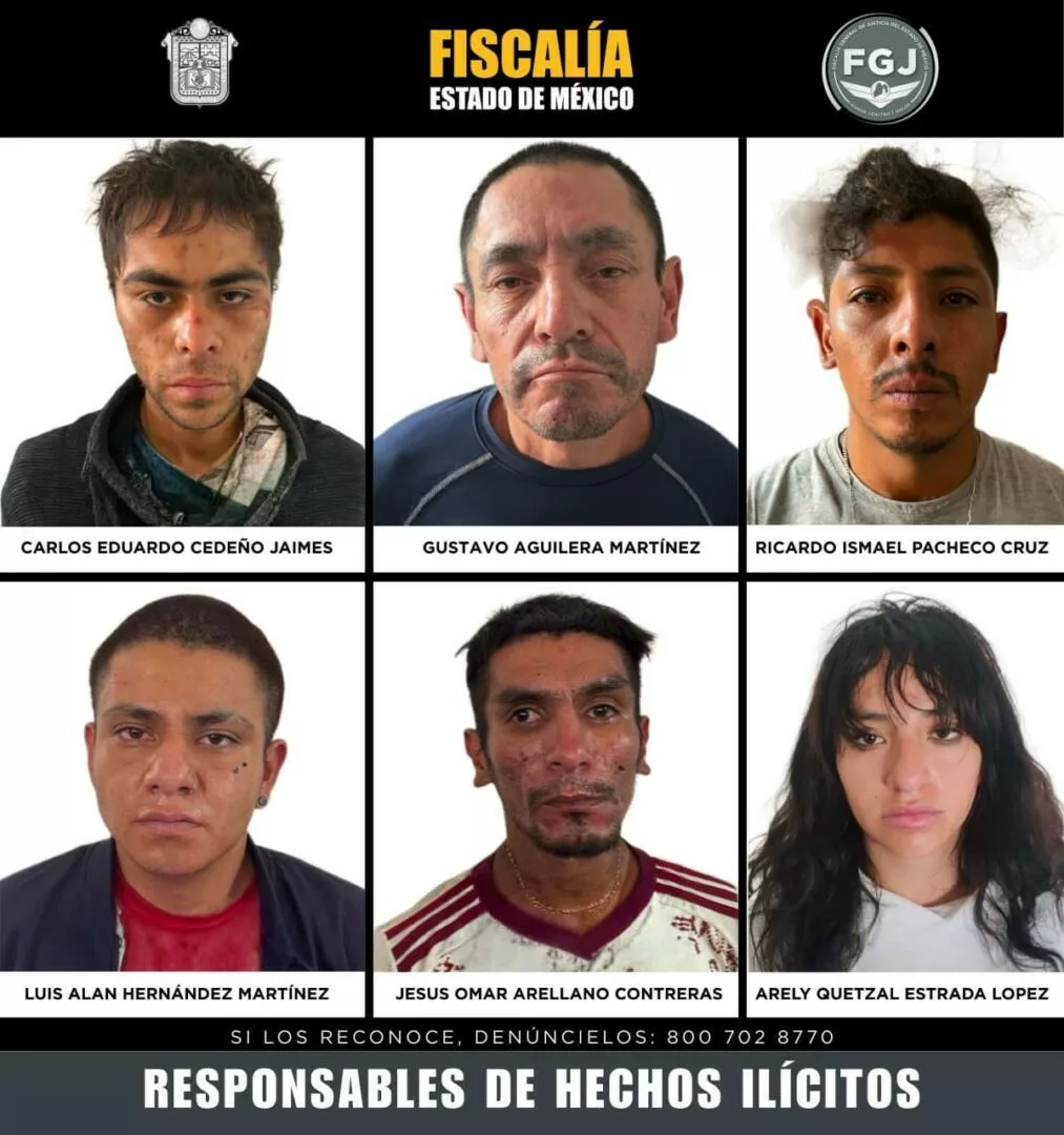 Cae la célula «CJNG Delta 4»: Reciben 60 años de prisión por secuestro exprés y robo en Toluca