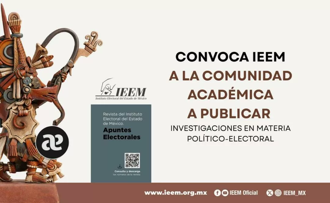 Convoca IEEM a la comunidad académica a publicar investigaciones en materia político-electoral