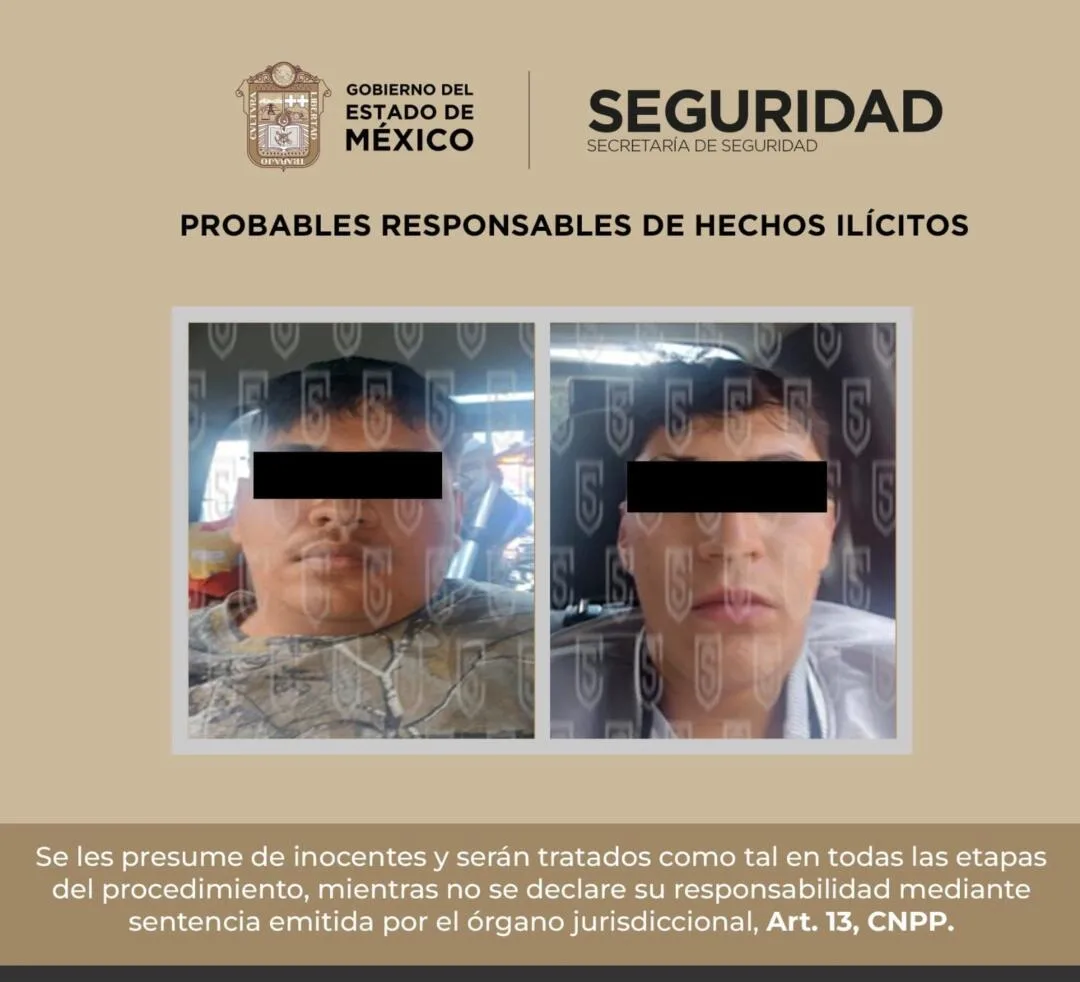 Caen cuatro implicados en homicidio y robo de motocicletas en Tlalnepantla; dos son menores