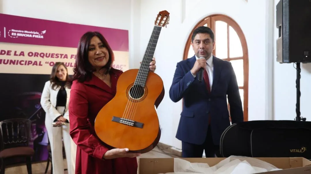 Apoya alcaldesa de Tecámac talento juvenil con nuevos instrumentos para su orquesta filarmónica