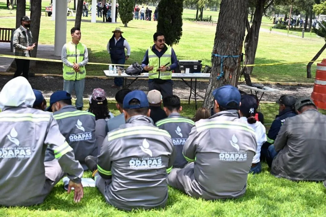 Tecámac capacita a su personal para el manejo responsable del arbolado y áreas verdes del municipio