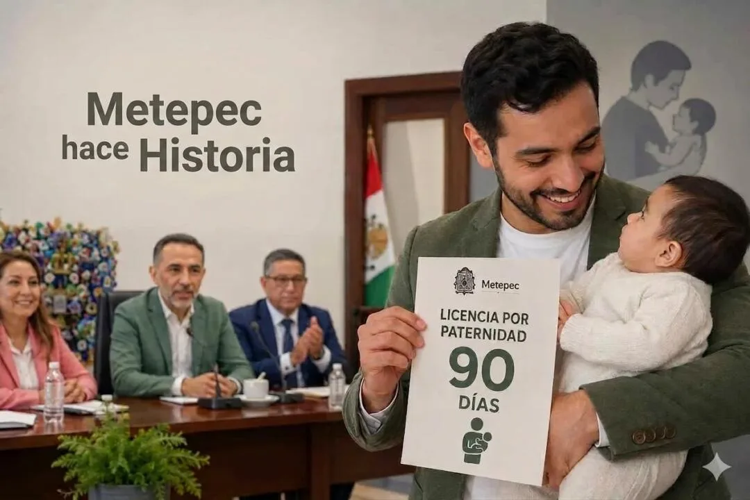 Metepec, el primer municipio en otorgar 90 días de licencia de paternidad