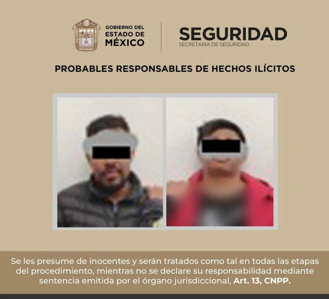 Detienen en Tenango del Valle a dos por cohecho y préstamos “gota a gota”