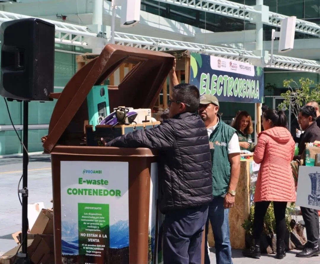 Edomex recolecta más de 15 toneladas de residuos electrónicos con campaña “ElectroRecicla”