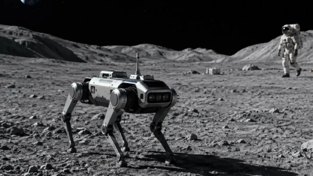 Chinos proyectan perros robot para apoyar su futura base lunar