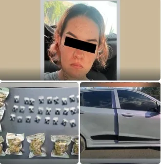 Detienen a mujer relacionada con delitos contra la salud en Ecatepec