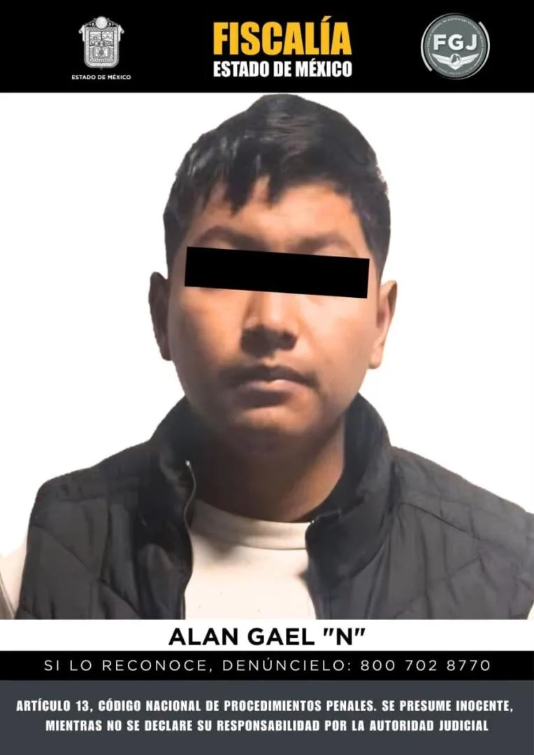 Detienen a Alan Gael «N» por feminicidio de joven desaparecida en Toluca