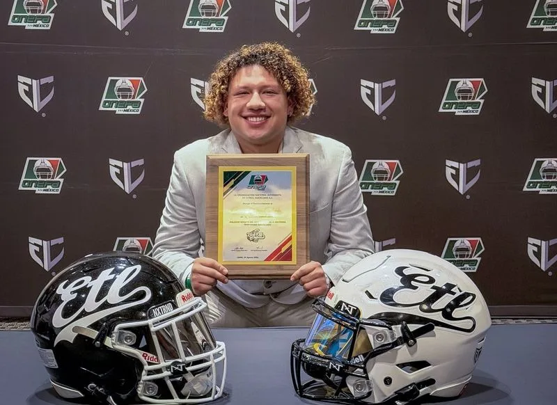 Es Diego Díaz, Novato del Año de la ONEFA, orgullo de Potros Salvajes