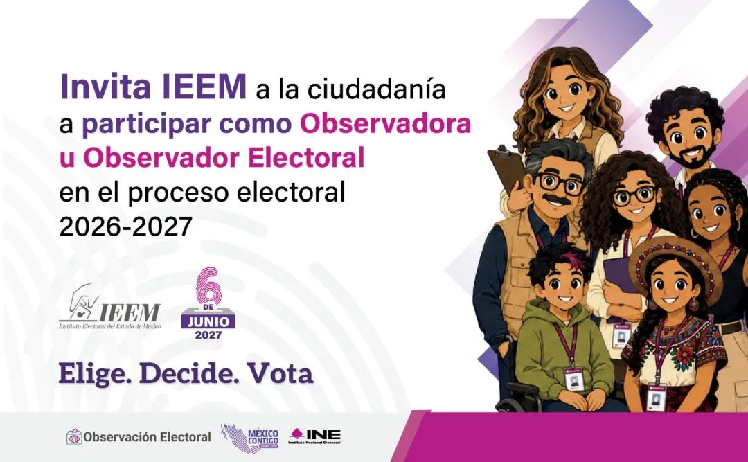 IEEM abre convocatoria para Observadores Electores 2026-2027