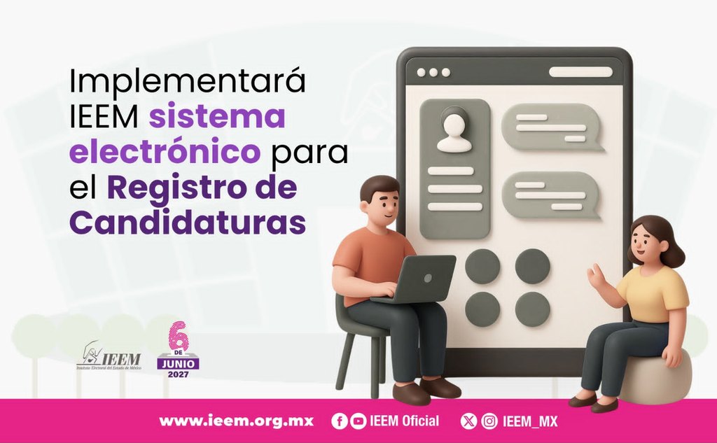IEEM digitaliza el registro de candidaturas para las elecciones de 2027