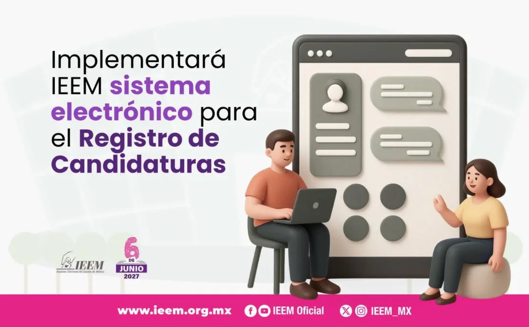 IEEM digitaliza el registro de candidaturas para las elecciones de 2027