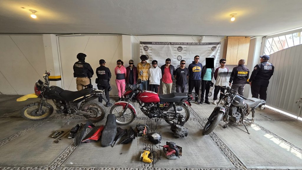 Operativo conjunto en Toluca deja 10 detenidos, armas y vehículos asegurados