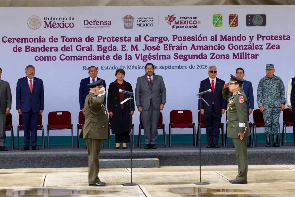 Presencia Francisco Vázquez la protesta al cargo de comandante de la 22ª Zona Militar