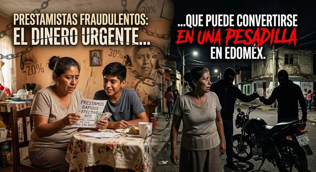 Prestamistas fraudulentos: el dinero urgente que puede convertirse en una pesadilla en Edomex