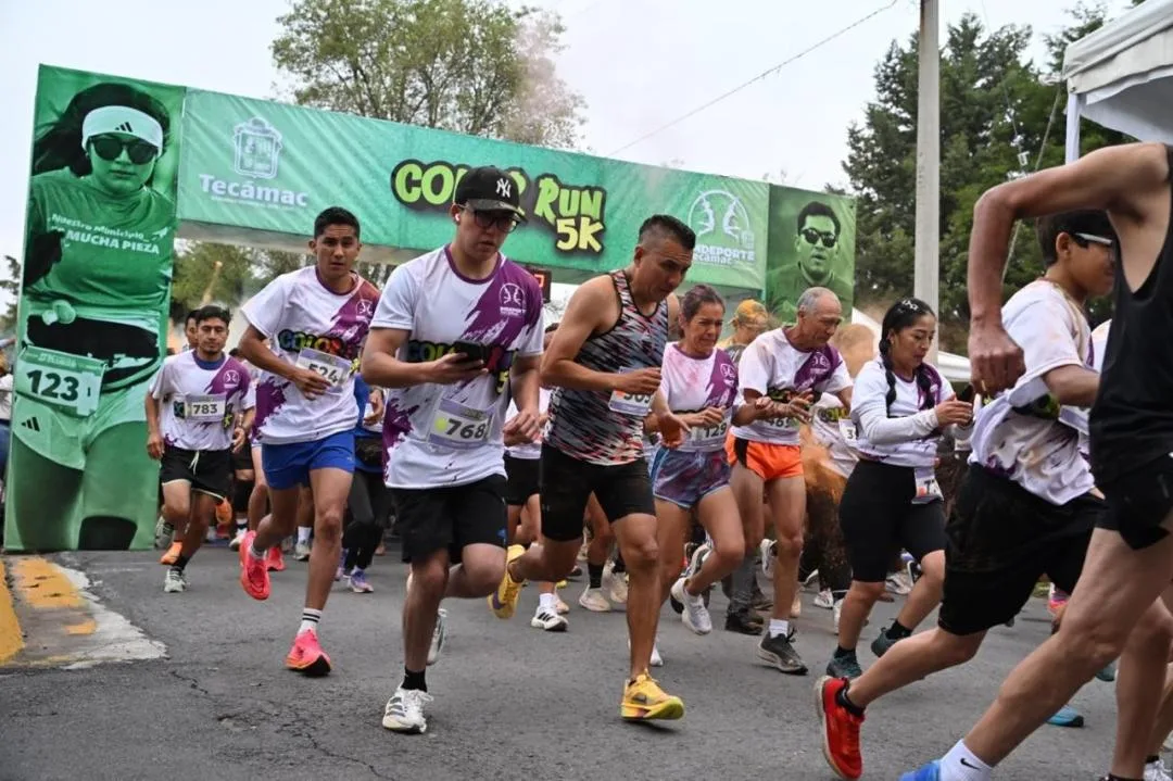 Sierra Hermosa se pinta de color y alegría con la Color Run 5K de Tecámac