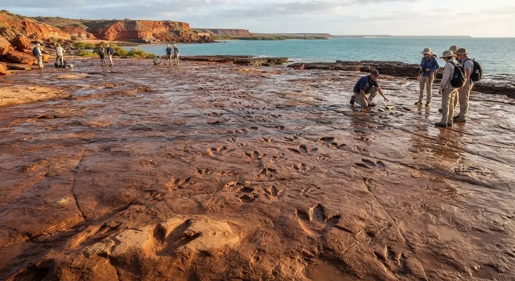 El “Jurassic Park” de Australia: las huellas de una estampida que quedó atrapada en piedra