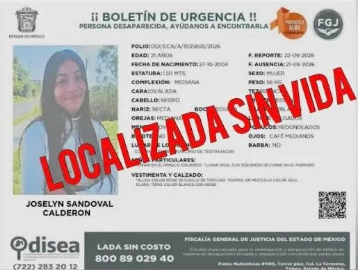 Tragedia en Otumba: hallan sin vida a joven universitaria