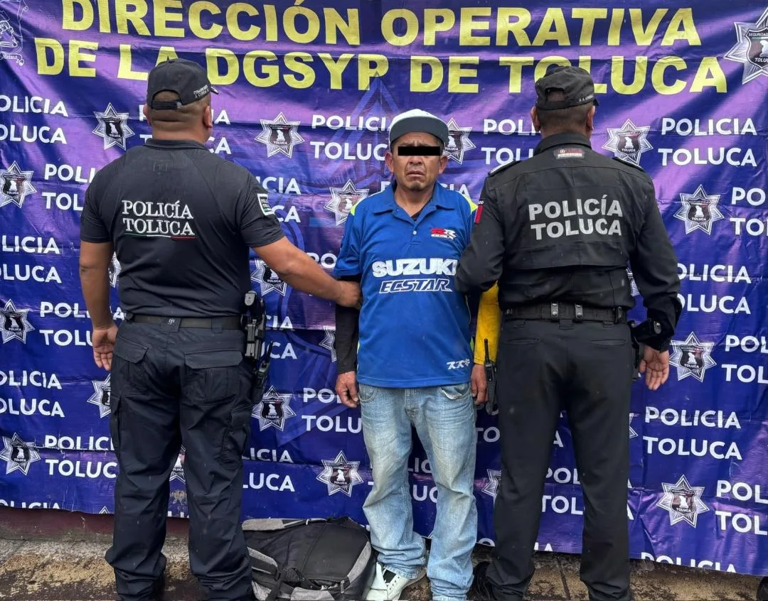 Cae sujeto ligado a robos en tiendas de conveniencia en la colonia Santa Clara de Toluca