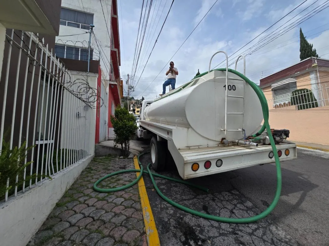 Se restablece progresivamente el abasto de agua en Toluca