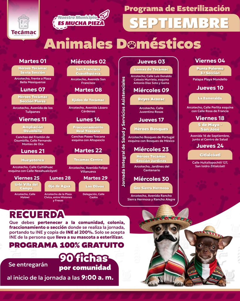 Rosi Wong impulsa esterilización gratuita en Tecámac