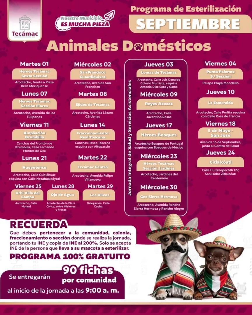 Rosi Wong impulsa esterilización gratuita en Tecámac