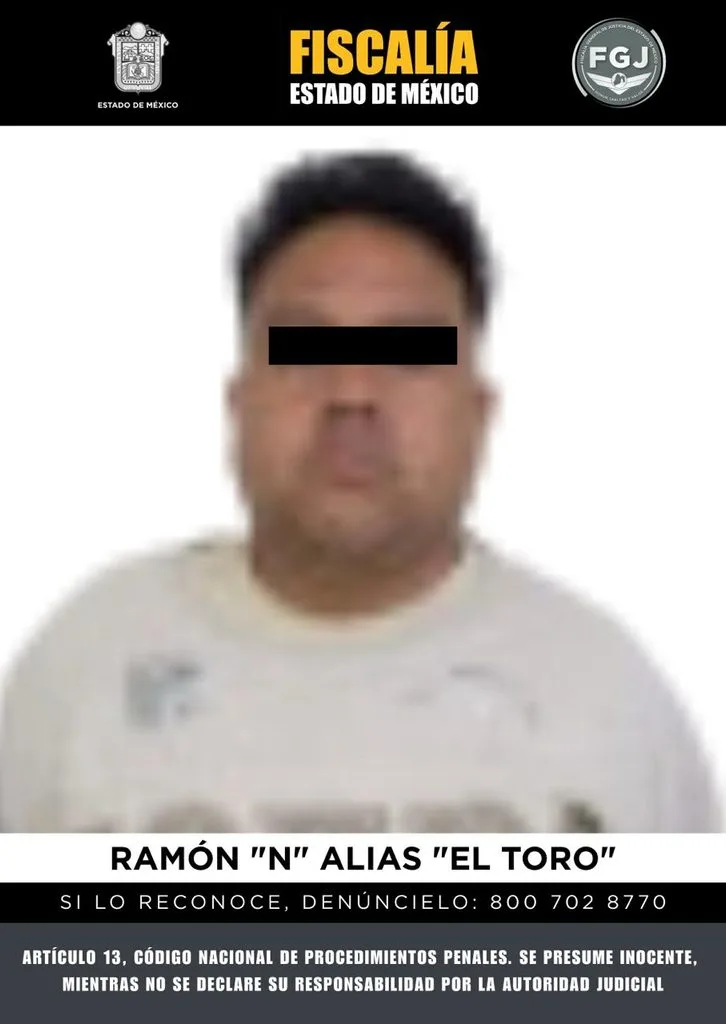 Detienen a “El Toro” por presunta extorsión a comerciante en Tenango del Valle