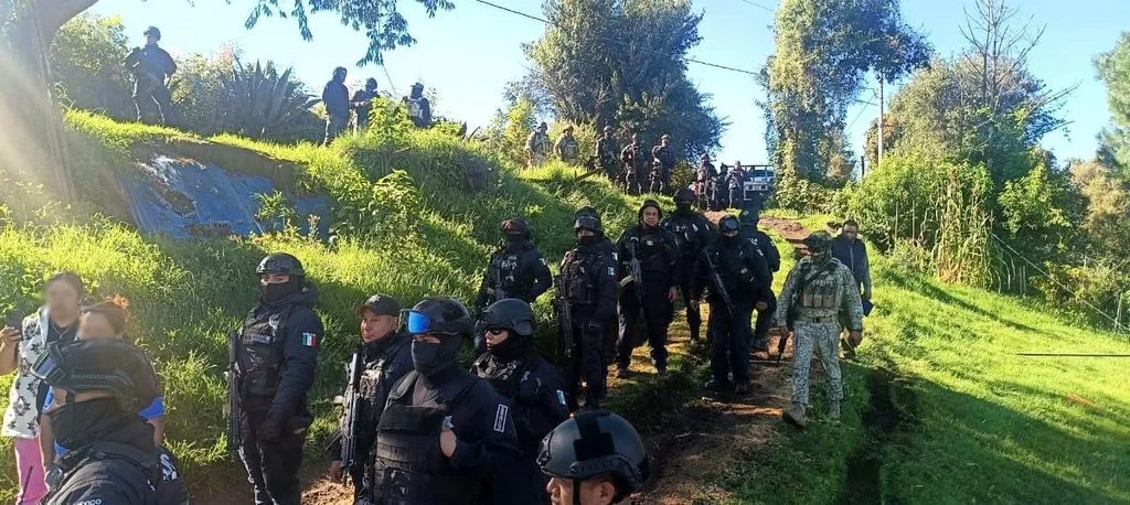 Megaoperativo forestal en Ocuilan deja seis aserraderos clausurados  y material