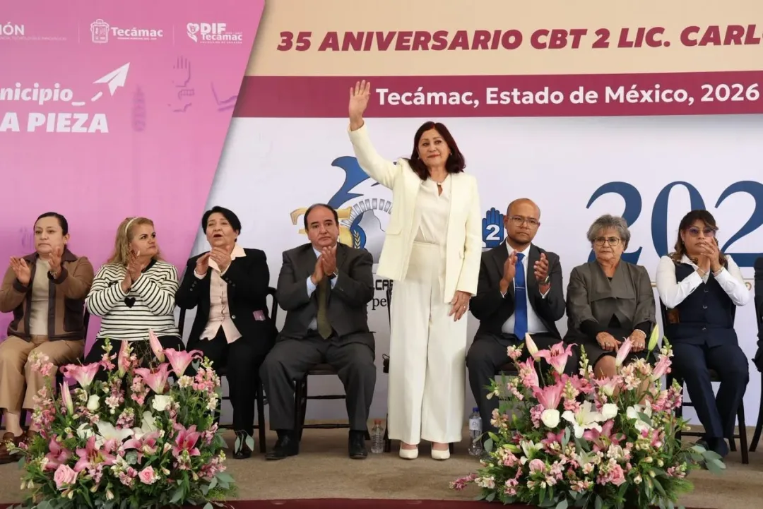 Celebra Tecámac 35 años del CBT No. 2 y refrenda compromiso con la educación