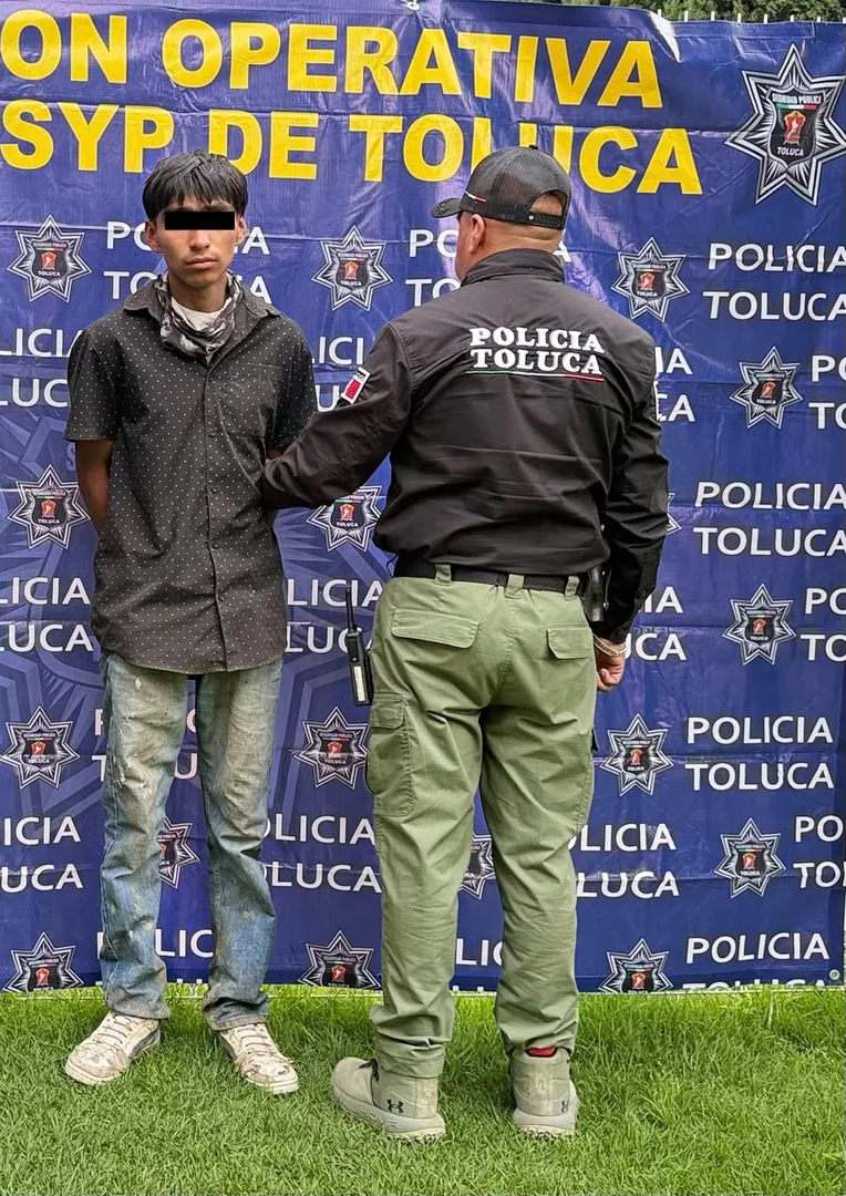 Captura Policía de Toluca a dos motorratones en San Mateo Otzacatipan