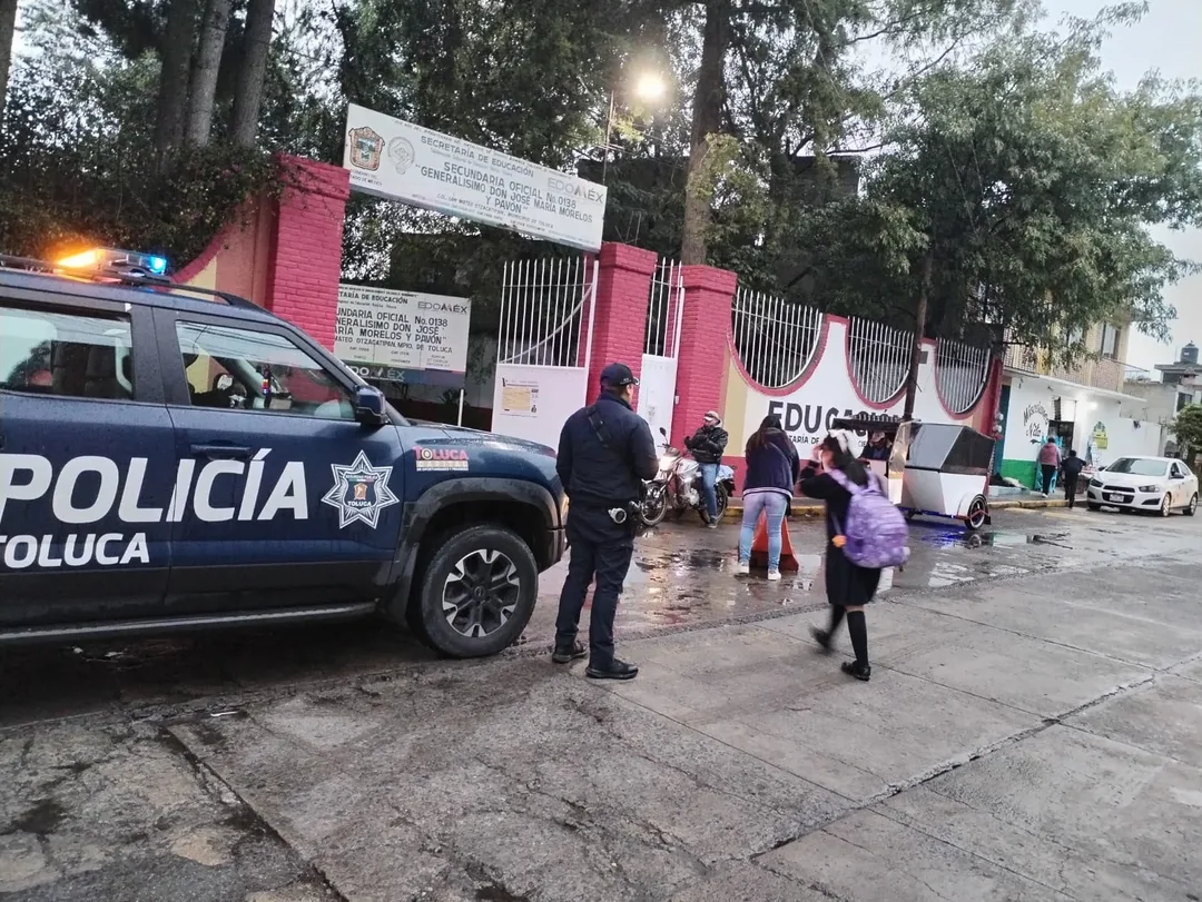 Arranca operativo Escuela Segura con más elementos y patrullaje en Toluca