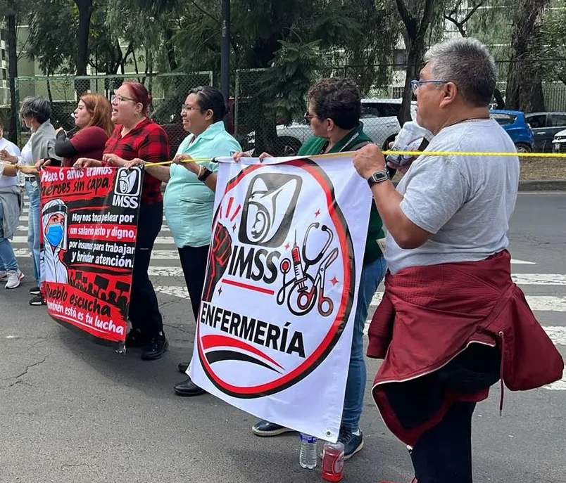Crisis laboral en el IMSS: trabajadores exigen salarios dignos, medicamentos y hospitales con recursos suficientes
