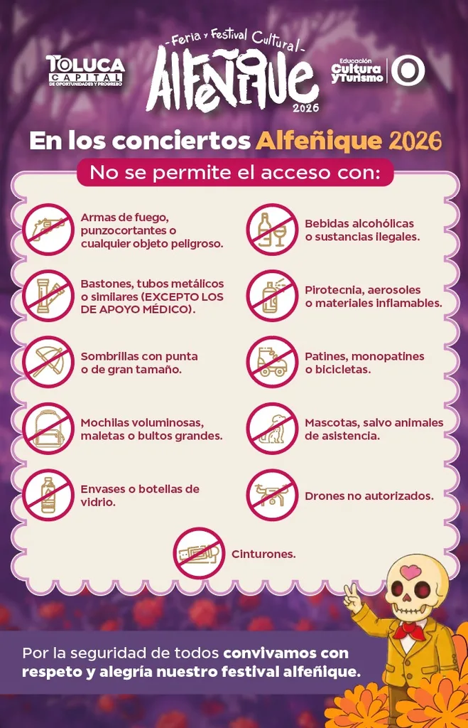 Alfeñique 2026: claves para disfrutar los conciertos de forma segura