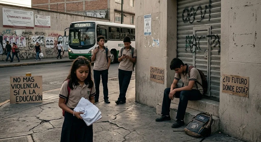 Estudiantes en riesgo en México: violencia, acoso y abandono escolar amenazan su futuro