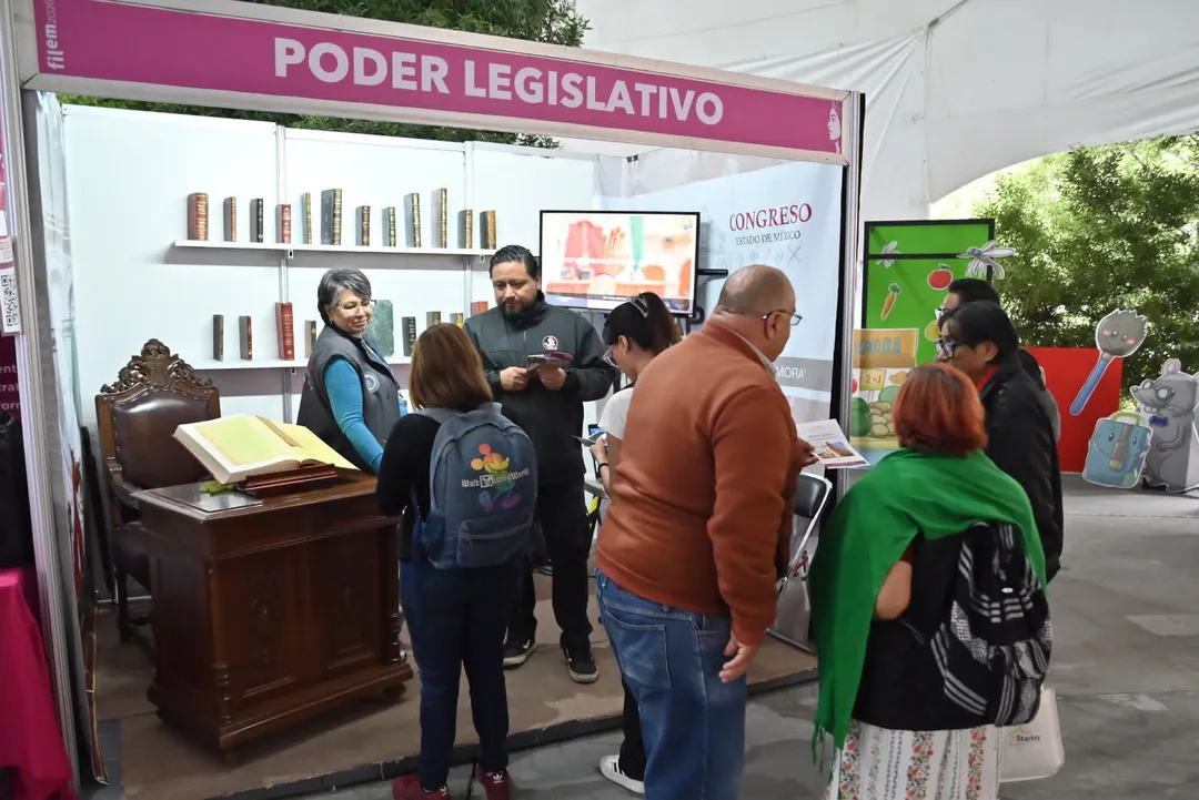 Participa el Congreso mexiquense en la FILEM 2026 con un stand interactivo y oferta editorial