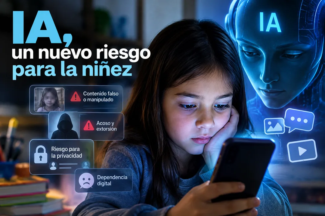 IA, un nuevo riesgo para la niñez